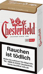 Chesterfield Red Filter Cigarillos (10 x 17)