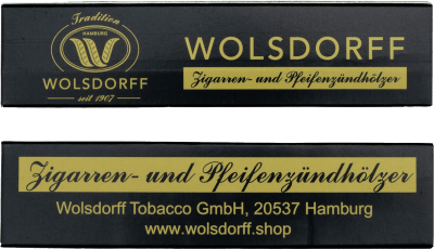 WOLSDORFF Zigarren- und Pfeifenzündhölzer schwefelfrei 10 cm