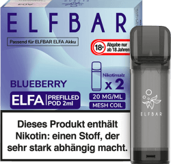 ELFA Prefilled Pod Blueberry 20mg 2er ELFA Prefilled Pod Blueberry 20mg 2er