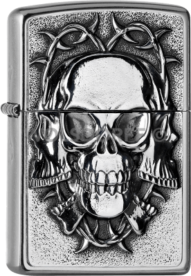 Zippo 2005712 #207 Three Skulls Barbwire
