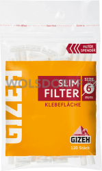 GIZEH Slim Filter 6mm 120 Stück