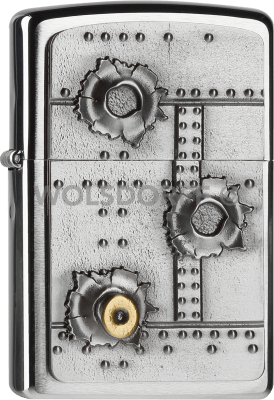 Zippo 2004519 #200 Bullet Holes 3D Emblem