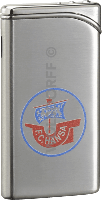 Feuerzeug Tempo chrom matt F.C. Hansa Rostock