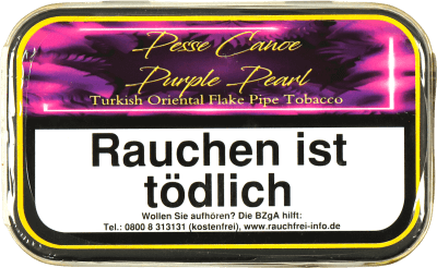 Gladora Pesse Canoe Purple Pearl Flake Pipe Tobacco
