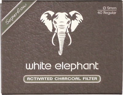 White Elephant Aktivkohlefilter Superflow 9mm 40 St