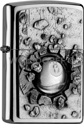 Zippo 2004738 #200 Eight Ball Emblem