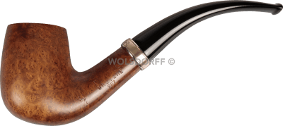 Dunhill The White Spot Pipes Bruyere 987 Gr. 4 Army Mount Silver Surface