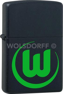 Zippo schwarz matt VfL Wolfsburg