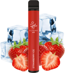 Elf Bar 600 Strawberry Ice ohne Nikotin E-Shisha
