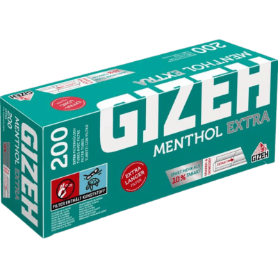 GIZEH Menthol Extra Hülsen 200er