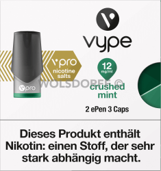 Vype ePEN 3 vPRO CAPS Crushed Mint 2er Vype ePEN 3 vPRO CAPS Crushed Mint 2er