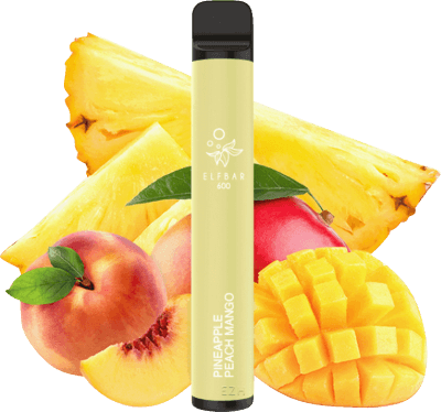 Elf Bar 600 Pineapple Peach Mango ohne Nikotin E-Shisha