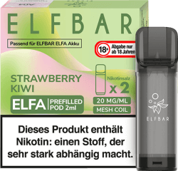 ELFA Prefilled Pod Strawberry Kiwi 20mg 2er ELFA Prefilled Pod Strawberry Kiwi 20mg 2er