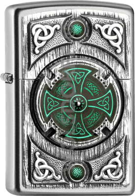 Zippo 2005167 205 Celtic Green Cross Emblem