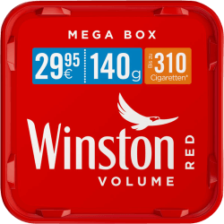Winston Volume Tobacco Red Carton Mega Box 140 g