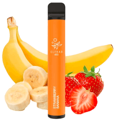 Elfbar 600 Strawberry Banana ohne Nikotin E-Shisha