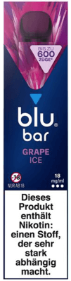 blu bar Grape Ice E-Shisha
