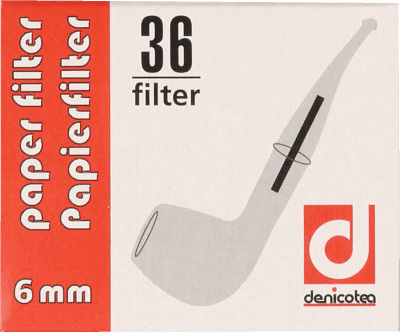 denicotea Papierfilter 6mm 36 Stück