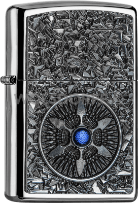 Zippo 2005035 250 Star Blue Center Emblem