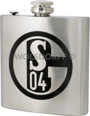 Taschenflasche FC Schalke 04 Vereinslogo