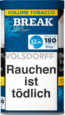 Break Blue Volume Tobacco Dose 80 g
