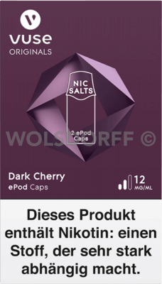 Vuse ePod Caps Nic Salts Dark Cherry 2er