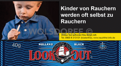 Look Out Holland Black Pouch 10 x 40 g