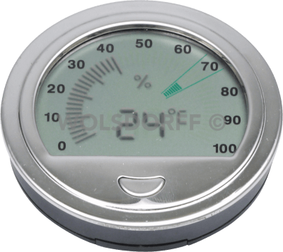 Freeline Hygrometer silber 7.2cm