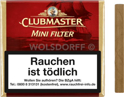 Clubmaster Mini Filter Red 20er