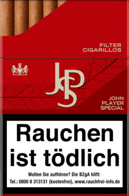 JPS Red Filter Cigarillos (10 x 17)
