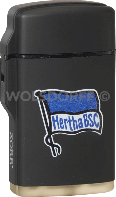 Feuerzeug Rubber Laser schwarz Hertha BSC Berlin