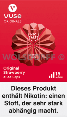 Vuse ePod Caps Nic Salts Original Strawberry 2er