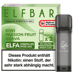 ELFA Prefilled Pod Kiwi Passion Fruit Guava 20mg 2er ELFA Prefilled Pod Kiwi Passion Fruit Guava 20mg 2er