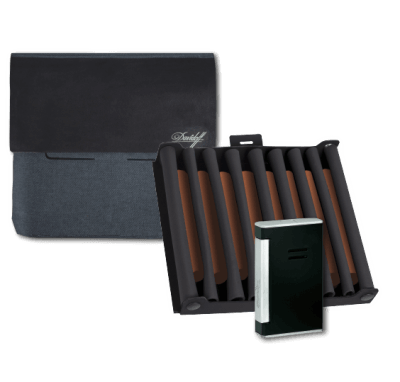 Davidoff Humidor Travel & Davidoff Jetflame Feuerzeug Set