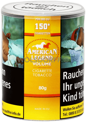 American Legend Volumentabak 80 g