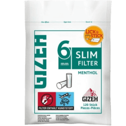 GIZEH Slim Filter Menthol 6mm 120 Stück