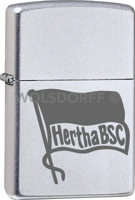 Zippo Chrom satin Hertha BSC Berlin