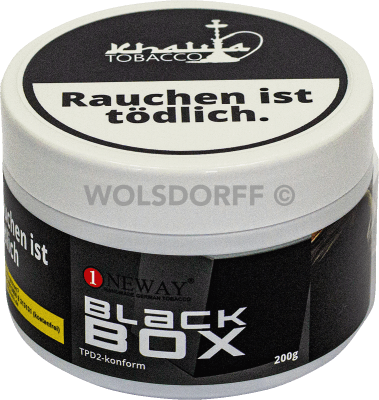 Oneway Wasserpfeifentabak Black Box