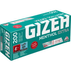 GIZEH Menthol Extra Hülsen 200er