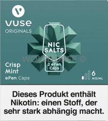 Vuse ePen Caps Nic Salts Crisp Mint 2er