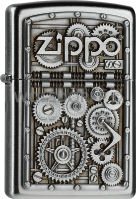 Zippo 2004497 #205 Zippo Logo Gear Wheels Emblem