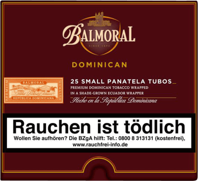 Balmoral Dominican Selection Small Panatela Tubos