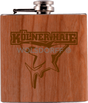 Taschenflasche Holz Kölner Haie